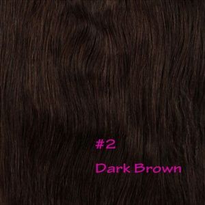 Brand New 18"  Curly Wave Hair Extension #2 Dark Brown 1Pcs Clip On
